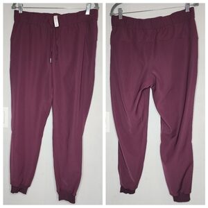 Lululemon On The Fly Joggers Pants Burgundy Size 8